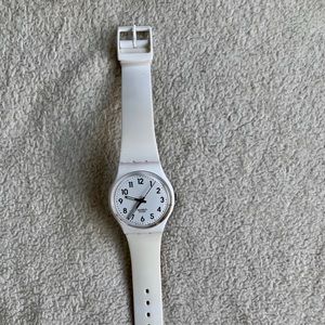 Swatch | Accessories | Swatch Just White Soft Watch | Poshmark